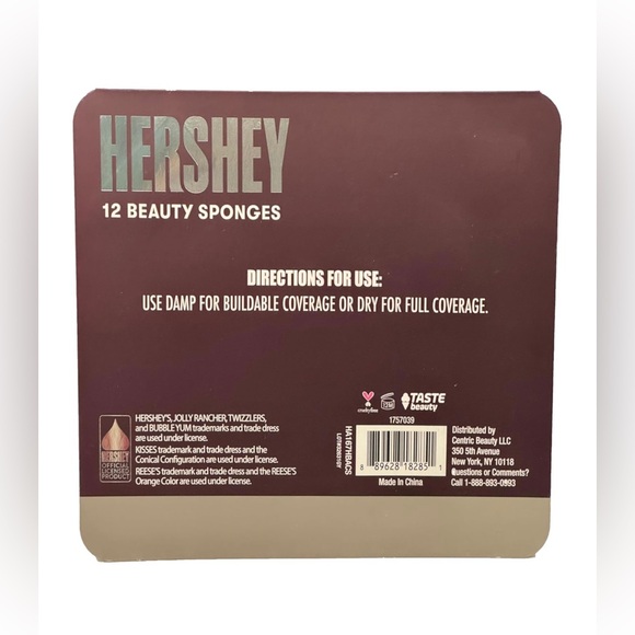 Hershey Beauty Blender Makeup Sponges 12-Pack Set - Chocolate Candy Shapes - Picture 2 of 2